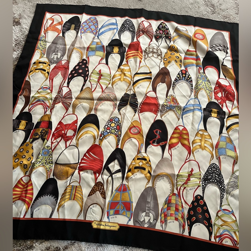 Silk Salvatore Ferragamo Scarf - Picture 2 of 3